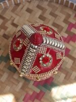 Crystal and Roses small wooden Sindur-box - Image 3