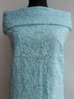 Cyan-Blue cotton Chikankari Kurta Fabric - Image 2
