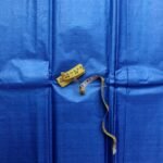 Dark-Blue Paper Tussar Silk Fabric
