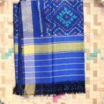 Dark-Blue Patan Patola Silk Dupatta