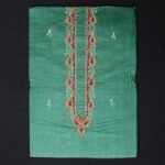 Dark Emerald Green Silk Kurta Fabric for men