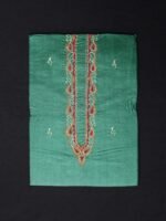 Dark Emerald Green Silk Kurta Fabric for men
