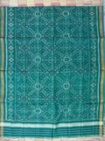 Dark-Jade-Green Patola silk dupatta - Image 4
