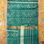 Dark-Jade-Green Patola silk dupatta