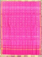 Dark-Pink pure silk Patola Dupatta - Image 3