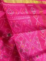 Dark-Pink pure silk Patola Dupatta - Image 2