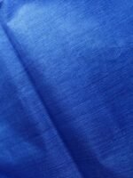 Dark-Blue Paper Tussar Silk Fabric - Image 4