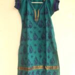 Dark-Green Chikankari cotton ladies kurta