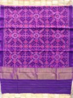 Dark-Purple Patan Patola Woolen Shawl - Image 2