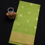 Dhani-Green zari Chanderi Saree