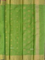 Dhani-Green zari Chanderi Saree - Image 3