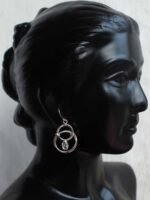 Double ring Pure silver Earrings - Image 3