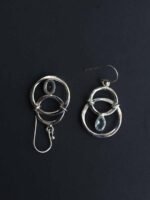 Double ring Pure silver Earrings - Image 2