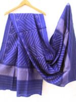Egyptian-Blue Patan Patola Woolen Shawl