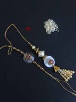 Elegant Red and White Bhaiya-Bhabhi Rakhi