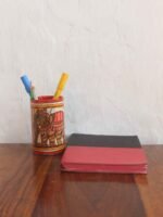 Elephant painted Leather Pen holder - Image 2