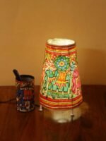 Elephants Tholu Bommalata Lamp, Pen-Stand Set