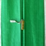 Emerald-Green Paper Tussar Silk Fabric