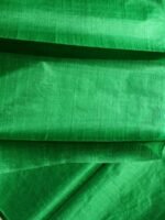 Emerald-Green Paper Tussar Silk Fabric - Image 2