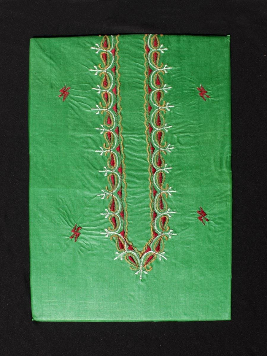 Emerald-Green-mens-silk-kurta-fabric.jpg Emerald-Green pure silk Kurta fabric for Men - Image 1