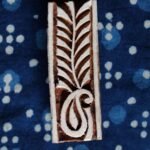 Engraved leaf Printing block