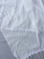 Fardi mukaish work, white chiffon dupatta