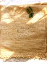 Fardi Mukaish Embroidery Beige Tussar Silk Dupatta