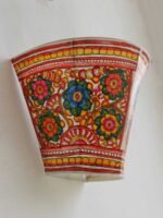 Multicolour Floral Leather Wall-Lamp - Image 2