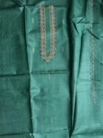 Forest Green Silk Kurta Fabric for Men - Image 3
