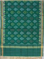 Forest-Green Patola Silk dupatta - Image 4