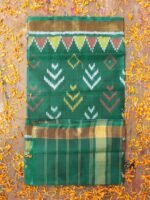 Forest-Green Patola Silk dupatta