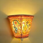 Four Peacocks Tholu Bommalata wall Lamp