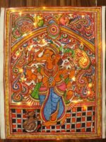 Ganesha and Mushak Tholu Bommalata Painting