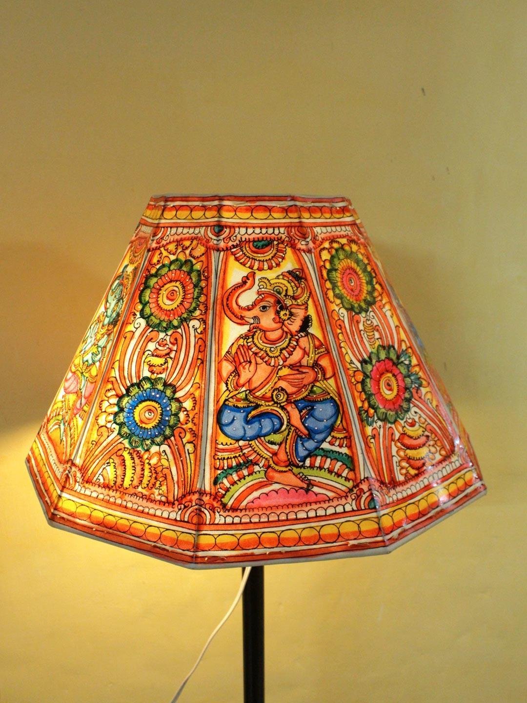 Ganesha-big-Tholu-Bommalata-Lampshade.jpg Ganesha Big Tholu Bommalata Lamp - Image 1
