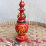 Ganesha painted long wood sindur dani