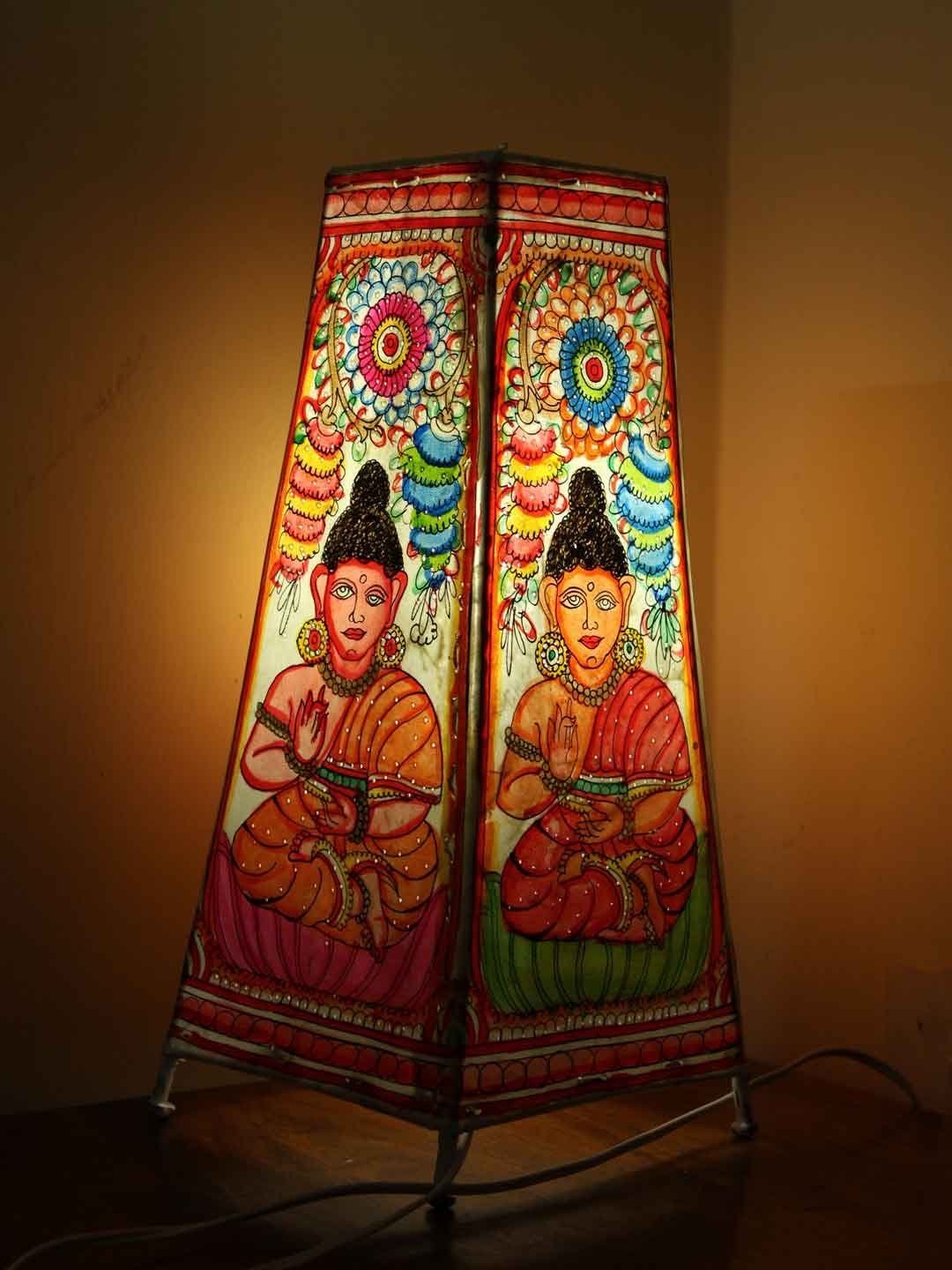 Gautam-buddha-rectangle-tholu-bommalata-lamp.jpg Gautam Buddha Rectangle Tholu Bommalata Lamp - Image 1