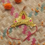 Golden Maur-mukut for wedding