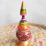 Red and Golden Long wooden Sindur-dani