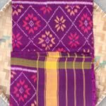 Grape-Purple pure silk Patan Patola Dupatta