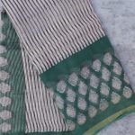 Green, Black, White Bagru Kota-doria Saree