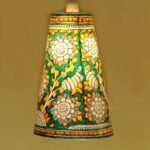 Green and Yellow Traditional Hanging Lamp