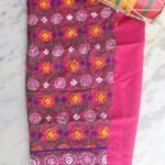 Green, white, yellow Phulkari Pink Salwar