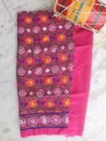 Green, white, yellow Phulkari Pink Salwar