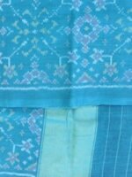 Greenish-Blue Patan Patola Woolen Shawl - Image 2