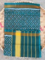 Greenish-Blue Patan Patola pure silk dupatta