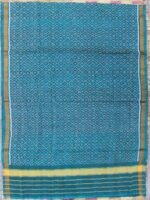 Greenish-Blue Patan Patola pure silk dupatta - Image 3