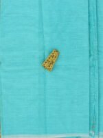 Greenish-Blue Pure Linen Fabric