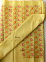 Yellowish-Green Kora Banarasi Sari - Image 2