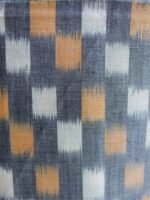 Grey mercerized cotton ikat Precut kurta Fabric - Image 2