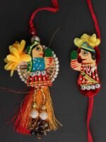 Handcrafted Rajasthani Bhaiya-Bhabhi Rakhi - Image 2